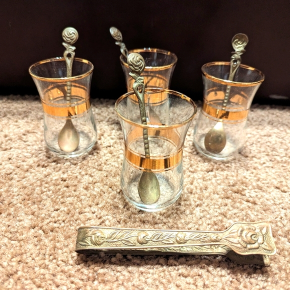 Vintage Turkish Tea Set - Picture 1 of 4
